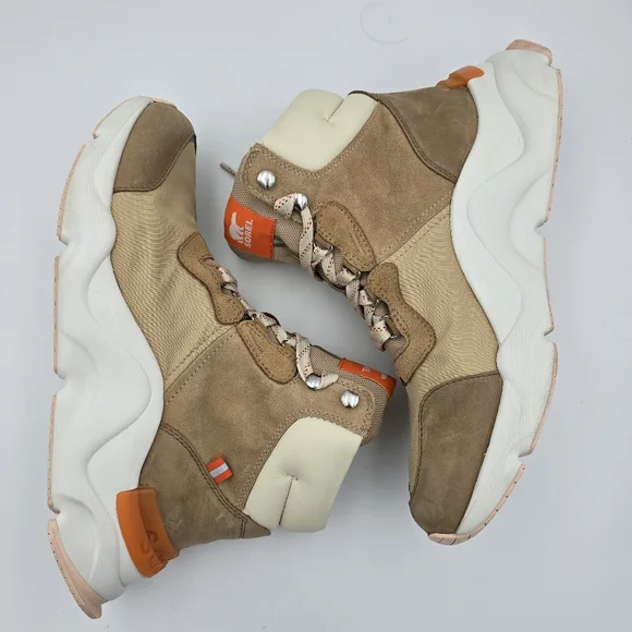 Sorel Kinetic Renegade Conquest Waterproof Boots, Tawny Buff/Canoe, Women's 10 - Picture 12 of 16